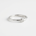Sterling Silver Stackable Ring on white background